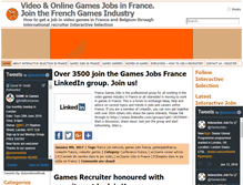 Tablet Screenshot of gamesjobsfrance.com